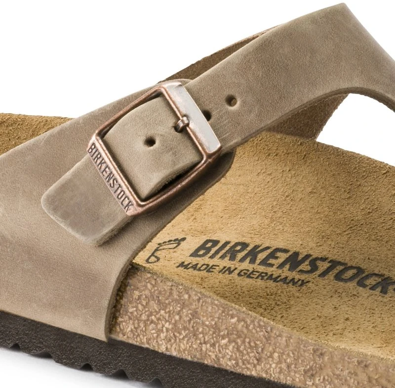 Moteriškos šlepetės Birkenstock Gizeh, rudos