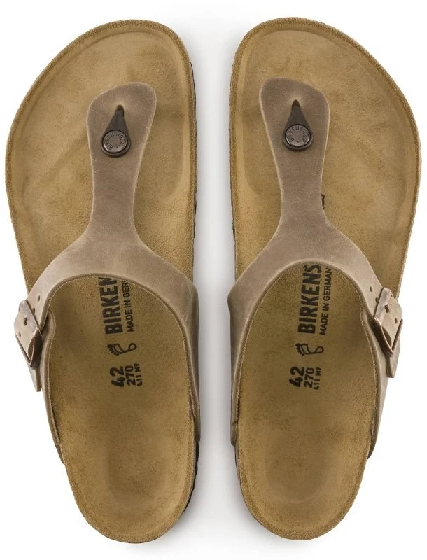Moteriškos šlepetės Birkenstock Gizeh, rudos