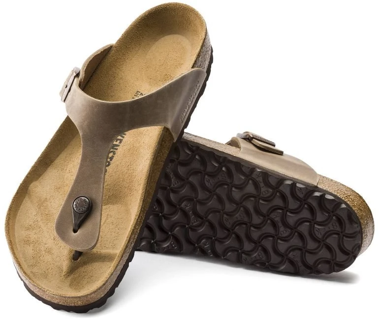 Moteriškos šlepetės Birkenstock Gizeh, rudos
