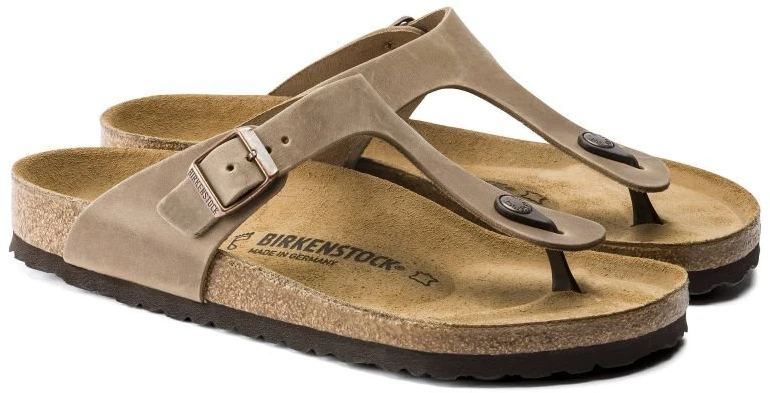 Moteriškos šlepetės Birkenstock Gizeh, rudos