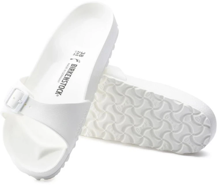 Moteriškos šlepetės Birkenstock Madrid Essentials Eva, baltos