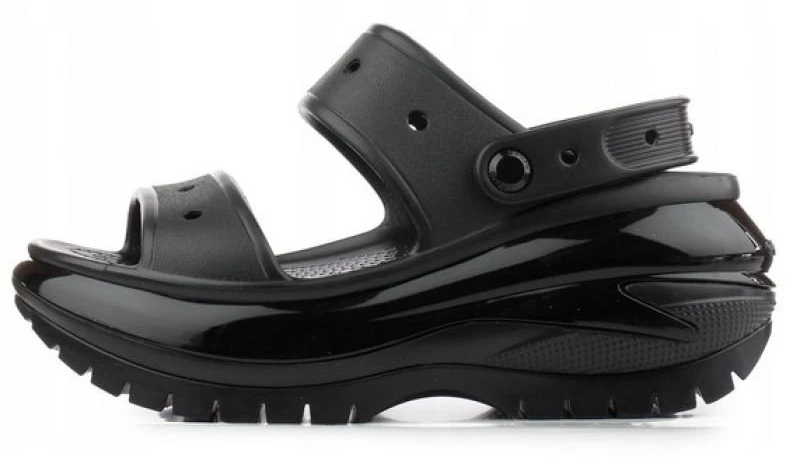 Moteriškos šlepetės Crocs Classic Mega Crush, juodos