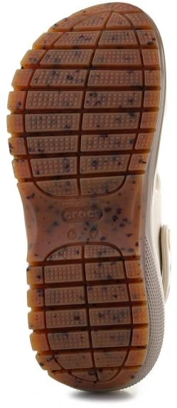 Moteriškos šlepetės Crocs Classic Mega Crush, pilkai rudos