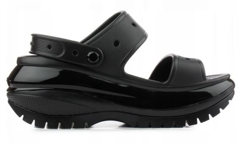 Moteriškos šlepetės Crocs Classic Mega Crush, juodos