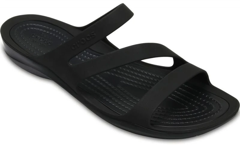 Moteriškos šlepetės Crocs Swiftwater Sandal, juodos