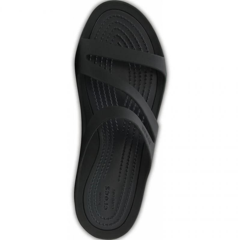 Moteriškos šlepetės Crocs Swiftwater Sandal, juodos