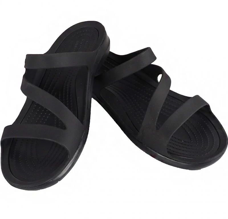Moteriškos šlepetės Crocs Swiftwater Sandal, juodos