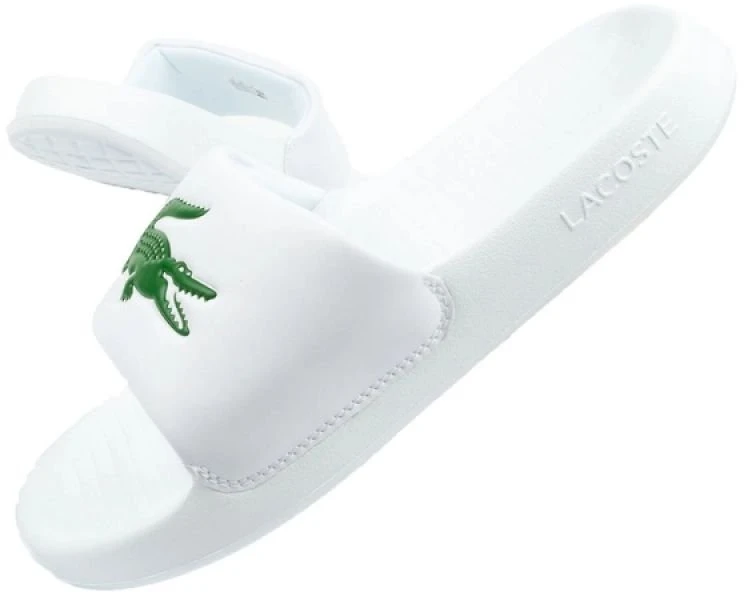 Moteriškos šlepetės Lacoste Serve Slide 02082, baltos