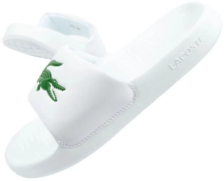 Moteriškos šlepetės Lacoste Serve Slide 02082, baltos
