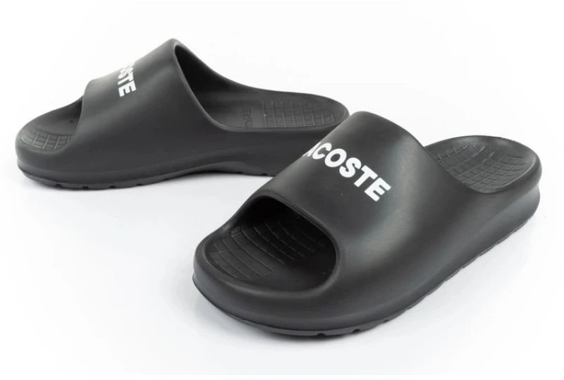 Moteriškos šlepetės Lacoste Serve Slide, juodos
