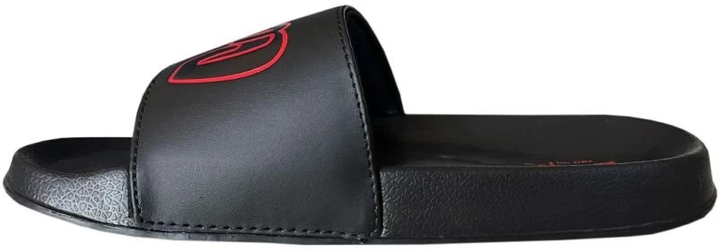 Moteriškos šlepetės Lee Cooper, juodos ir raudonos