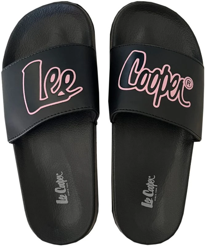 Moteriškos šlepetės Lee Cooper, juodos ir rožinės