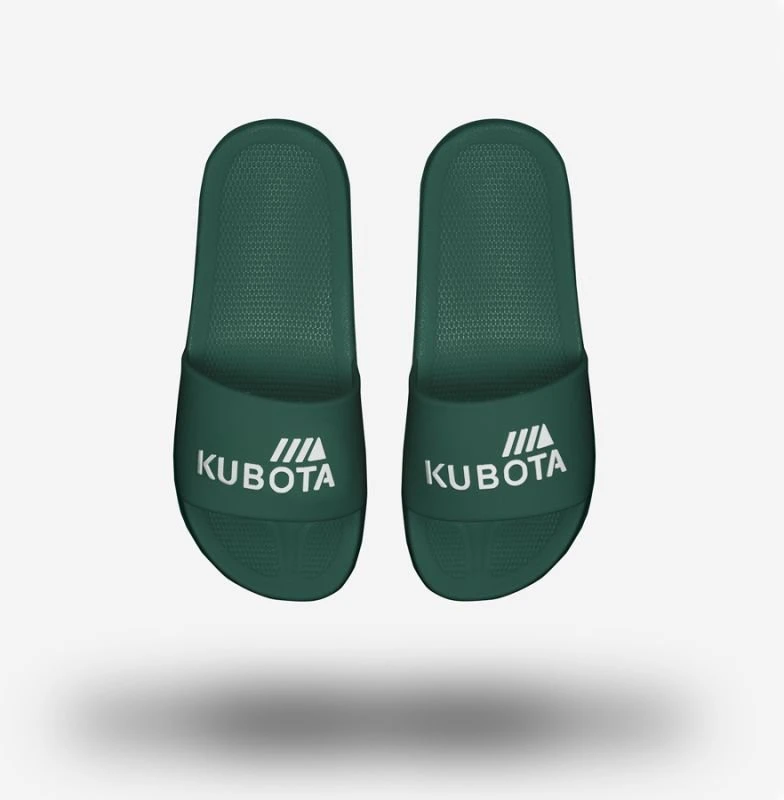 Moteriškos šlepetės paplūdimiui ir baseinui Kubota, žalios
