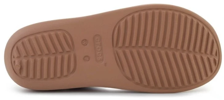 Moteriškos šlepetės per pirštą Crocs Getaway Platform, šokolado rudos