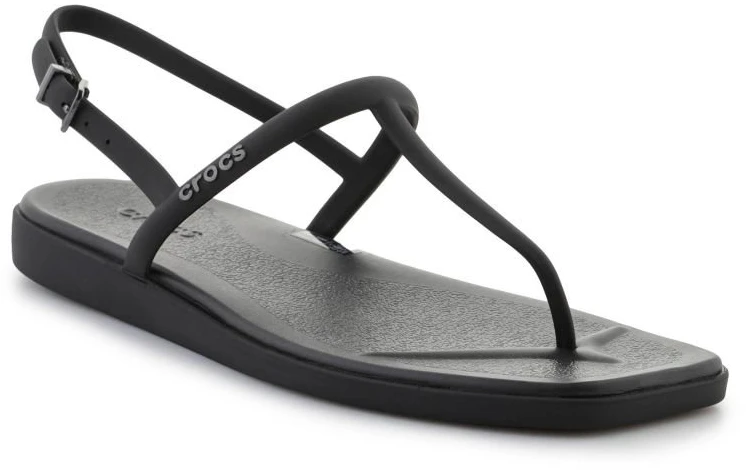 Moteriškos šlepetės per pirštą Crocs Miami, juodos