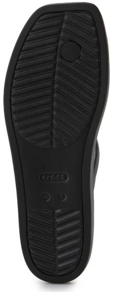 Moteriškos šlepetės per pirštą Crocs Miami, juodos