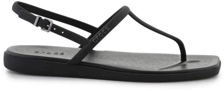 Moteriškos šlepetės per pirštą Crocs Miami, juodos
