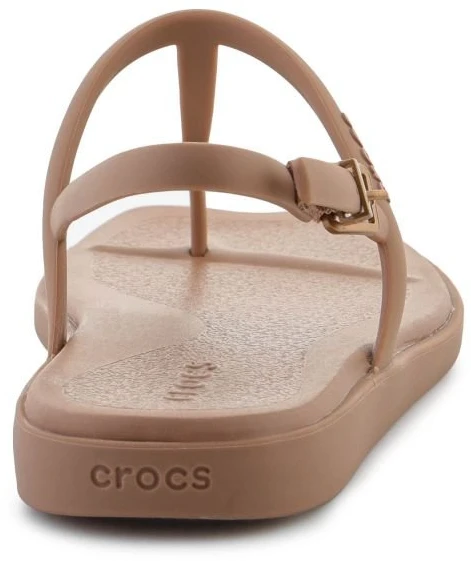 Moteriškos šlepetės per pirštą Crocs Miami, šokolado rudos
