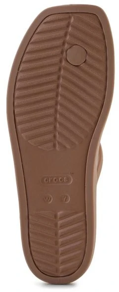 Moteriškos šlepetės per pirštą Crocs Miami, šokolado rudos