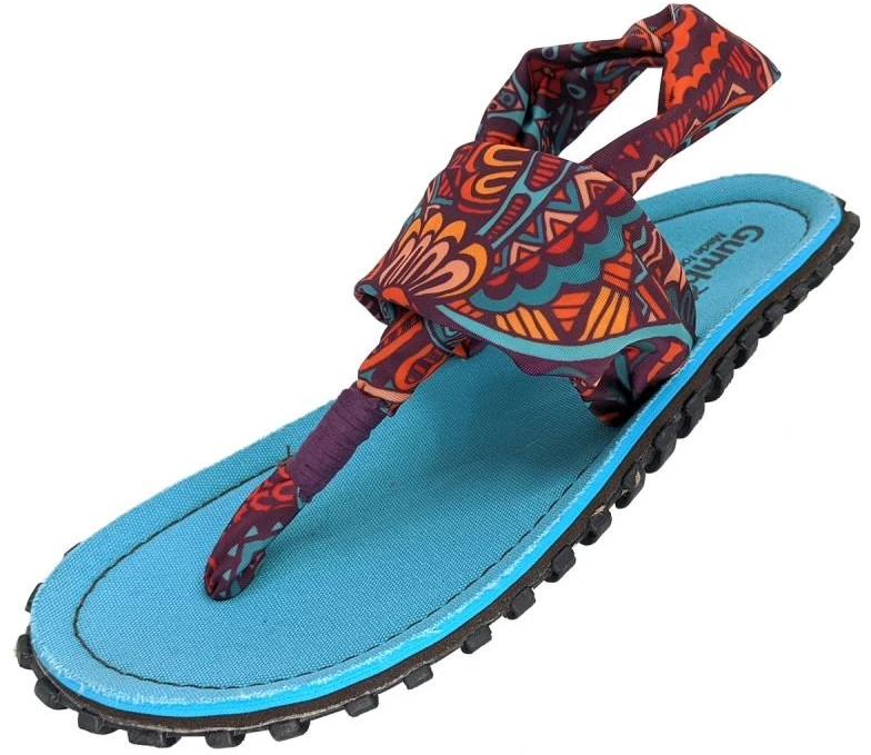 Moteriškos šlepetės per pirštą Gumbies Slingback, susukta juostelė