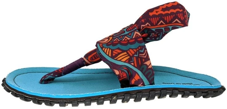 Moteriškos šlepetės per pirštą Gumbies Slingback, susukta juostelė