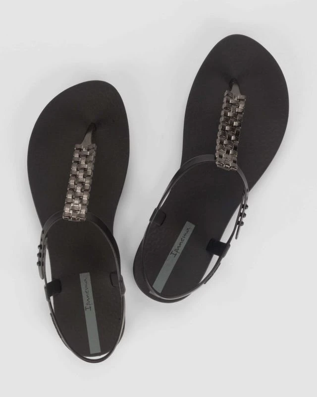 Moteriškos šlepetės per pirštą Ipanema Class Modern Craft, juodos
