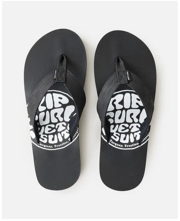 Moteriškos šlepetės per pirštą Rip Curl Ripper Bloom, juodos