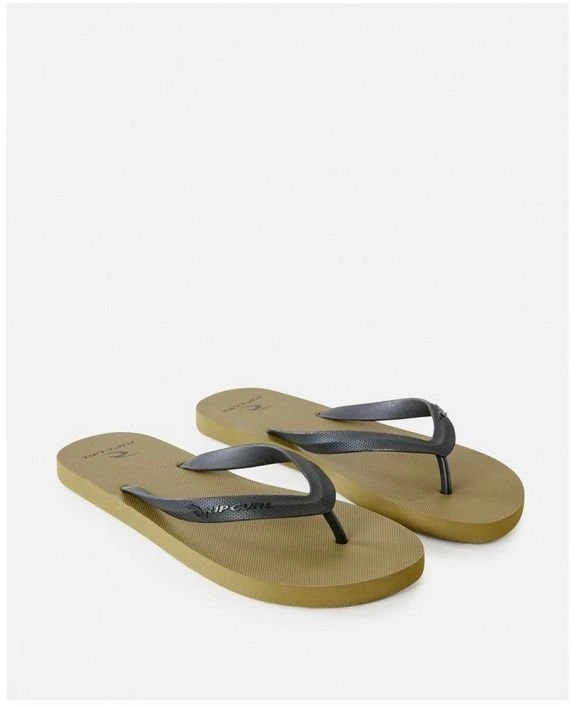 Moteriškos šlepetės per pirštą Rip Curl Brand Logo Bloom, alyvuogių