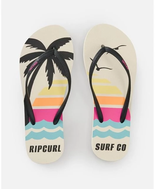 Moteriškos šlepetės per pirštą Rip Curl Mixed Bloom, rudos