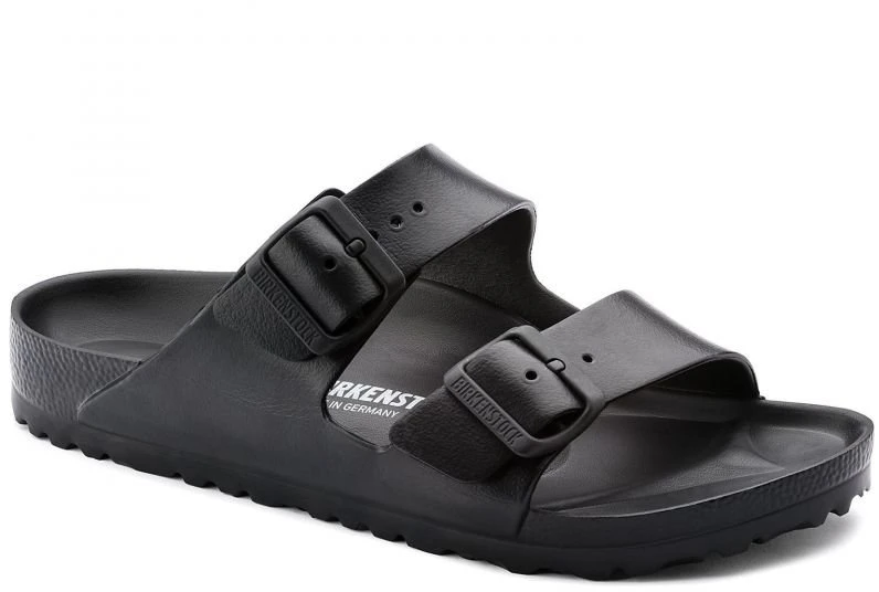 Moteriškos šlepetės siaurai pėdai Birkenstock Arizona EVA, juodos
