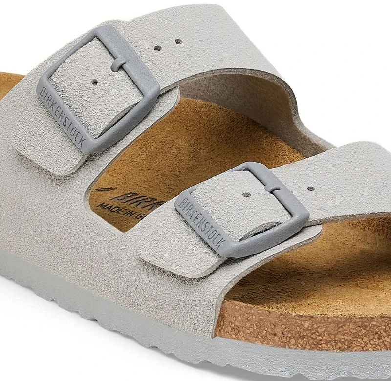 Moteriškos šlepetės su dviem dirželiais Birkenstock Arizona, pilkos