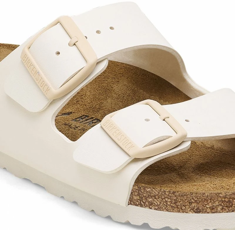 Moteriškos šlepetės su dviem dirželiais Birkenstock Arizona, baltos