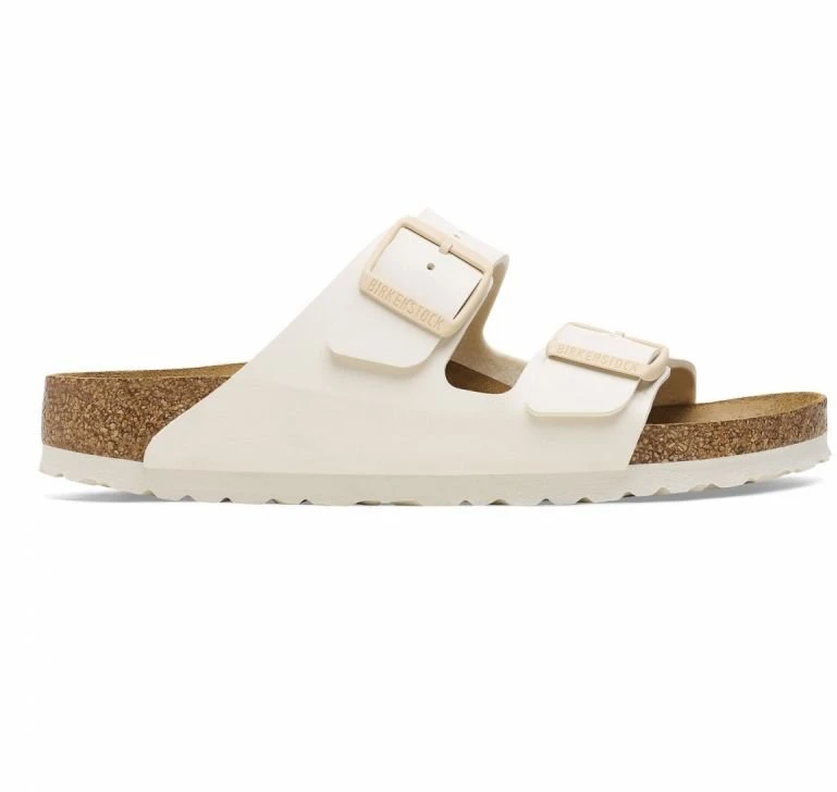 Moteriškos šlepetės su dviem dirželiais Birkenstock Arizona, baltos