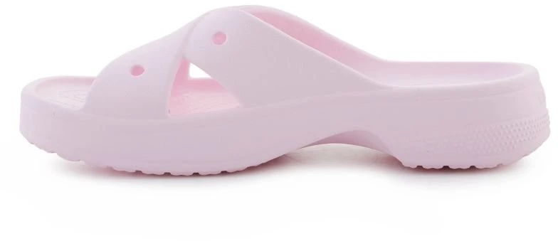 Moteriškos šlepetės su kryžiuojamais dirželiais Crocs, rožinės