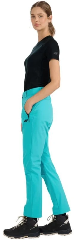 Moteriškos softshell kelnės 4F FNK F0988, turkio žydros