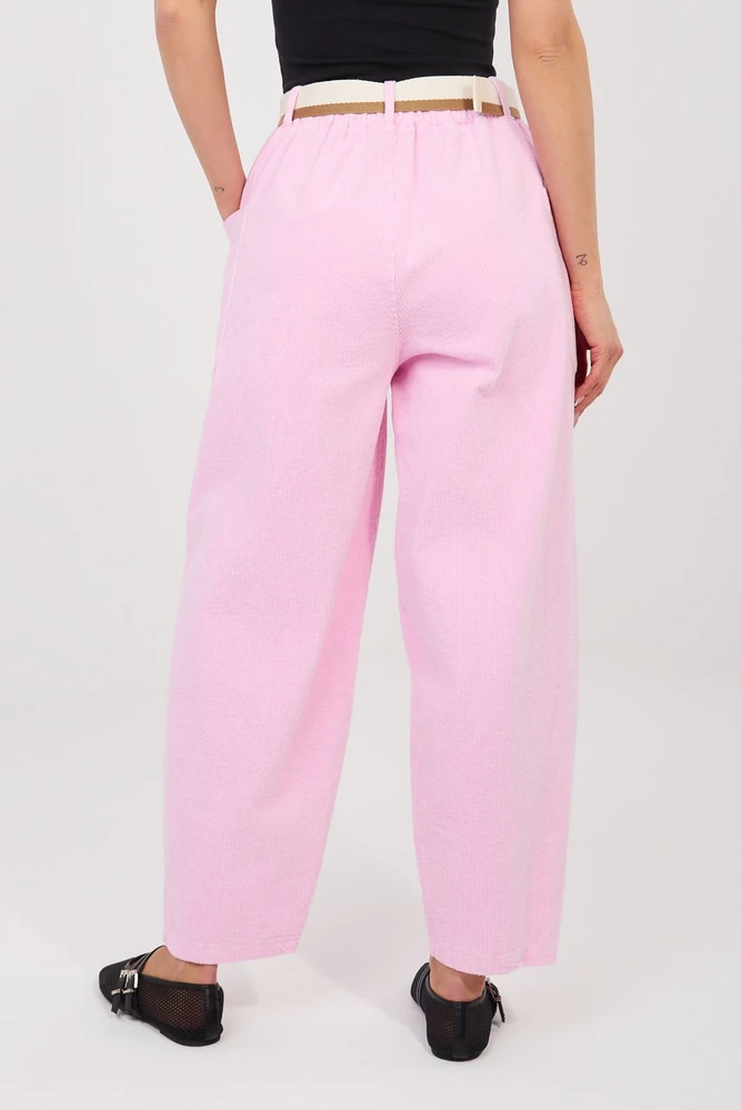 Moteriškos velvetinės kelnės siaurėjančio kirpimo 225099 Rue Paris