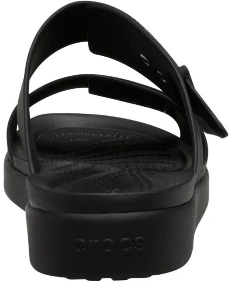Moteriškos žemo profilio šlepetės Crocs Brooklyn Buckle Low, juodos