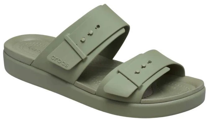 Moterų basutės Crocs Brooklyn Buckle Low, žalios, 211215 3BX