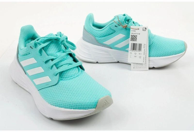 Moterų bėgimo bateliai Adidas Galaxy 6 W, mėtų spalvos, patogūs
