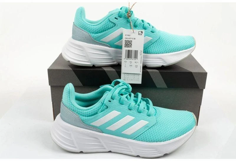 Moterų bėgimo bateliai Adidas Galaxy 6 W, mėtų spalvos, patogūs