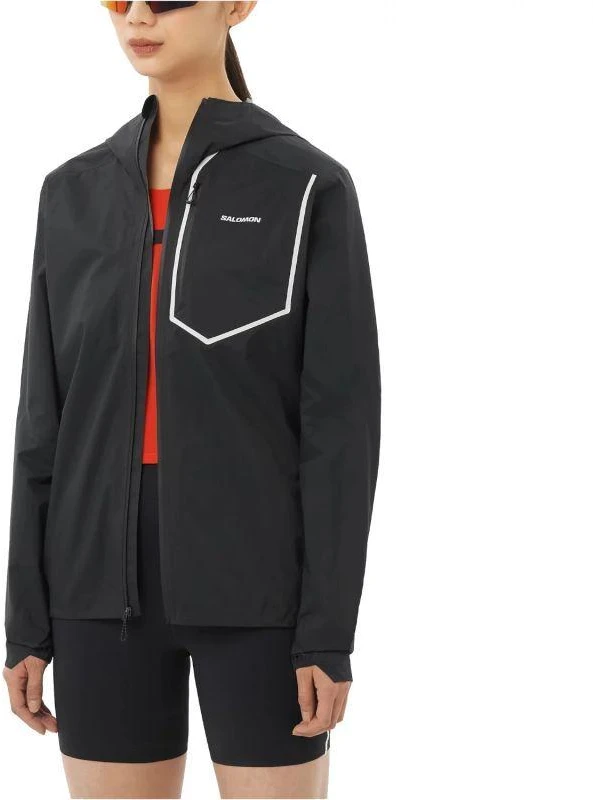 Moterų bėgimo striukė Salomon Bonatti Pro JKT W LC2770800, juoda, L dydis