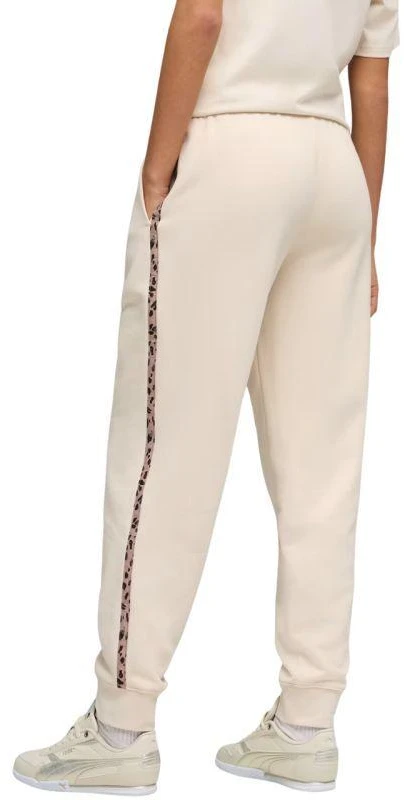Moterų kelnės Puma ESS Graphic Animal Comfort smėlio spalvos 692464 87