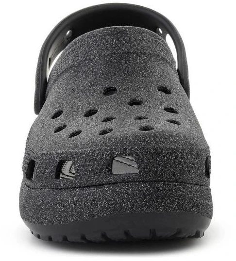 Moterų klumpės CROCS CLASSIC PLATFORM GLITTER CLOG W, juodos, 207241-001