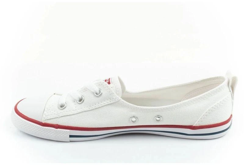 Moterų laisvalaikio bateliai Converse Chuck Taylor All Star Ballet Lace balti