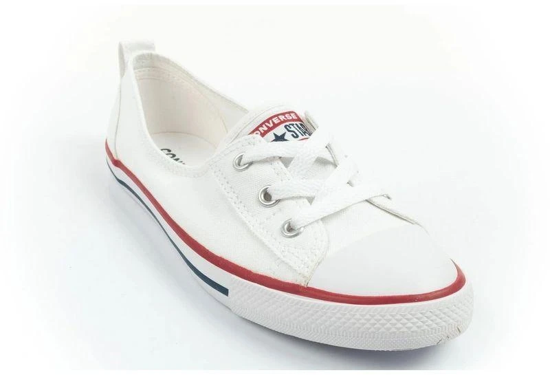 Moterų laisvalaikio bateliai Converse Chuck Taylor All Star Ballet Lace balti