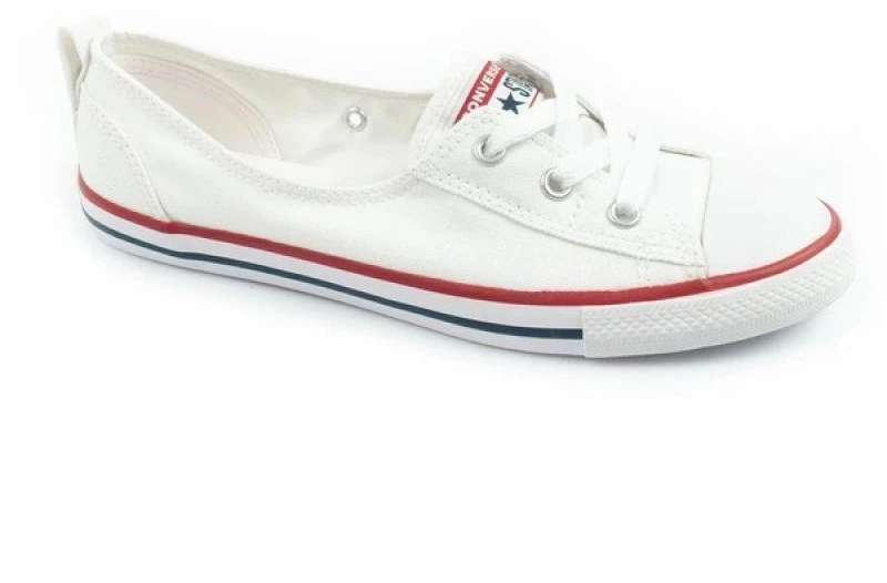 Moterų laisvalaikio bateliai Converse Chuck Taylor All Star Ballet Lace balti