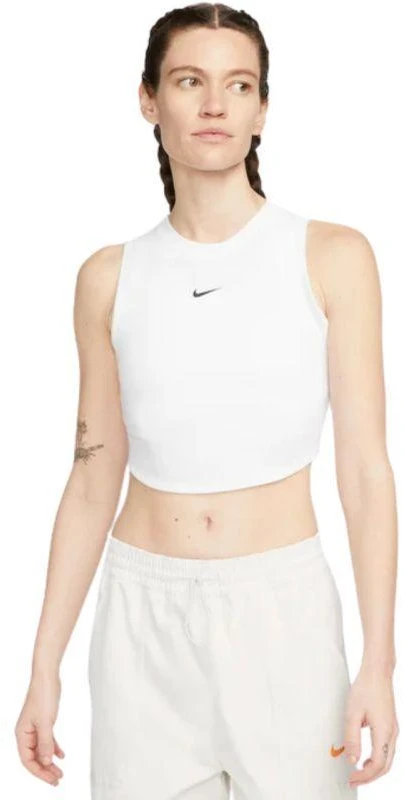 Moterų marškinėliai Nike Sportswear Chill Knit Baltas FB8279 100