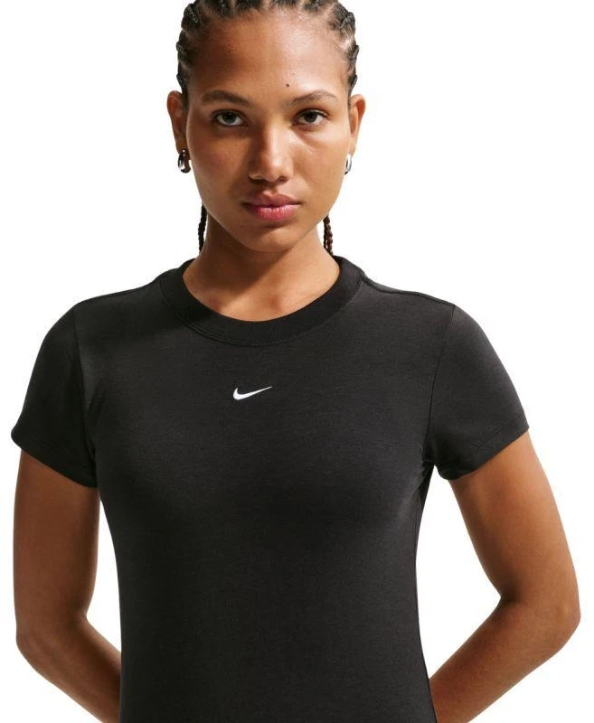 Moterų marškinėliai Nike Sportswear Chill Knit, juodi, FV5508 010