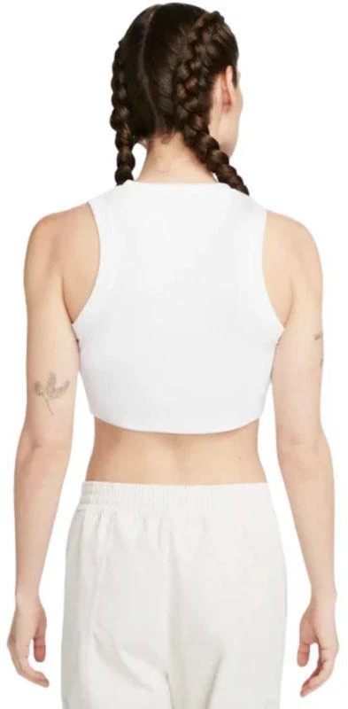 Moterų marškinėliai Nike Sportswear Chill Knit Baltas FB8279 100