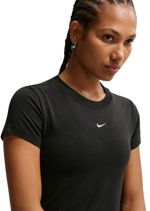 Moterų marškinėliai Nike Sportswear Chill Knit, juodi, FV5508 010